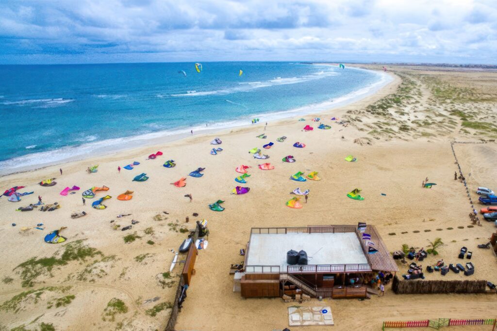 mitu kite beach sal cabo verde